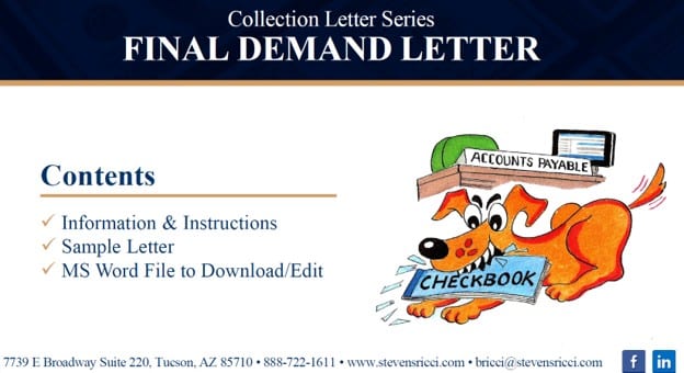 final-demand-letter Information and instructions for creating a first collection letter